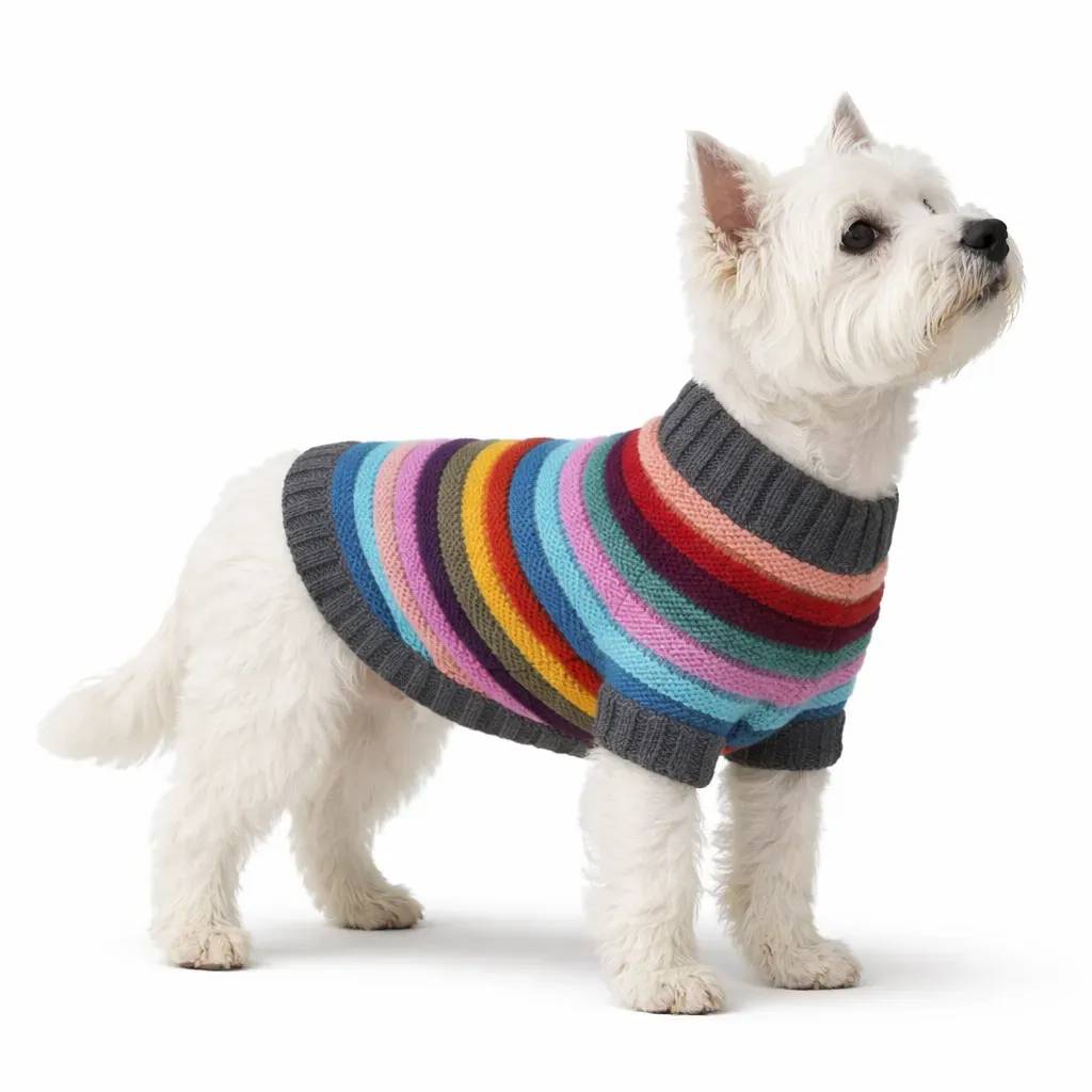 Светр для тварин sweater XL темна смужка - 417971