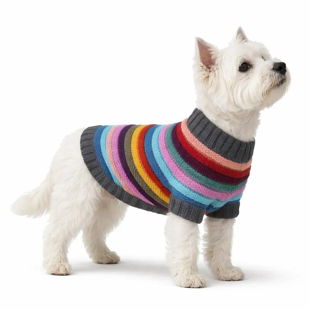 Светр для тварин sweater XL темна смужка - 417971