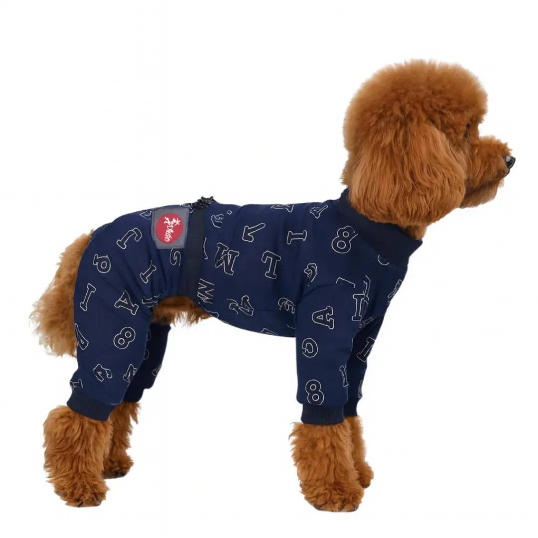 Костюм для тварин DIEGO print 3 M сині букви - 417983
