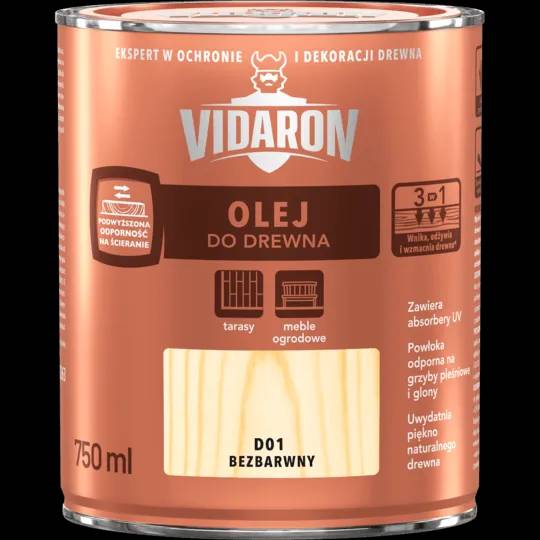 Олія для деревини Vidaron, 0,75 л, D01, матовий - 418427