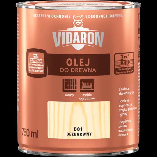 Олія для деревини Vidaron, 0,75 л, D01, матовий - 418427