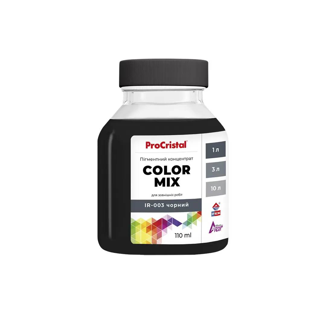 Пігментний концентрат ProCristal Color Mix, 110 мл, чорний - 418615