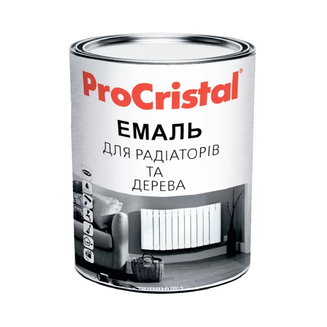 Емаль акрилова ProCristal Емаль IР-116, 0,8 л, біла, матова, база А - 419669