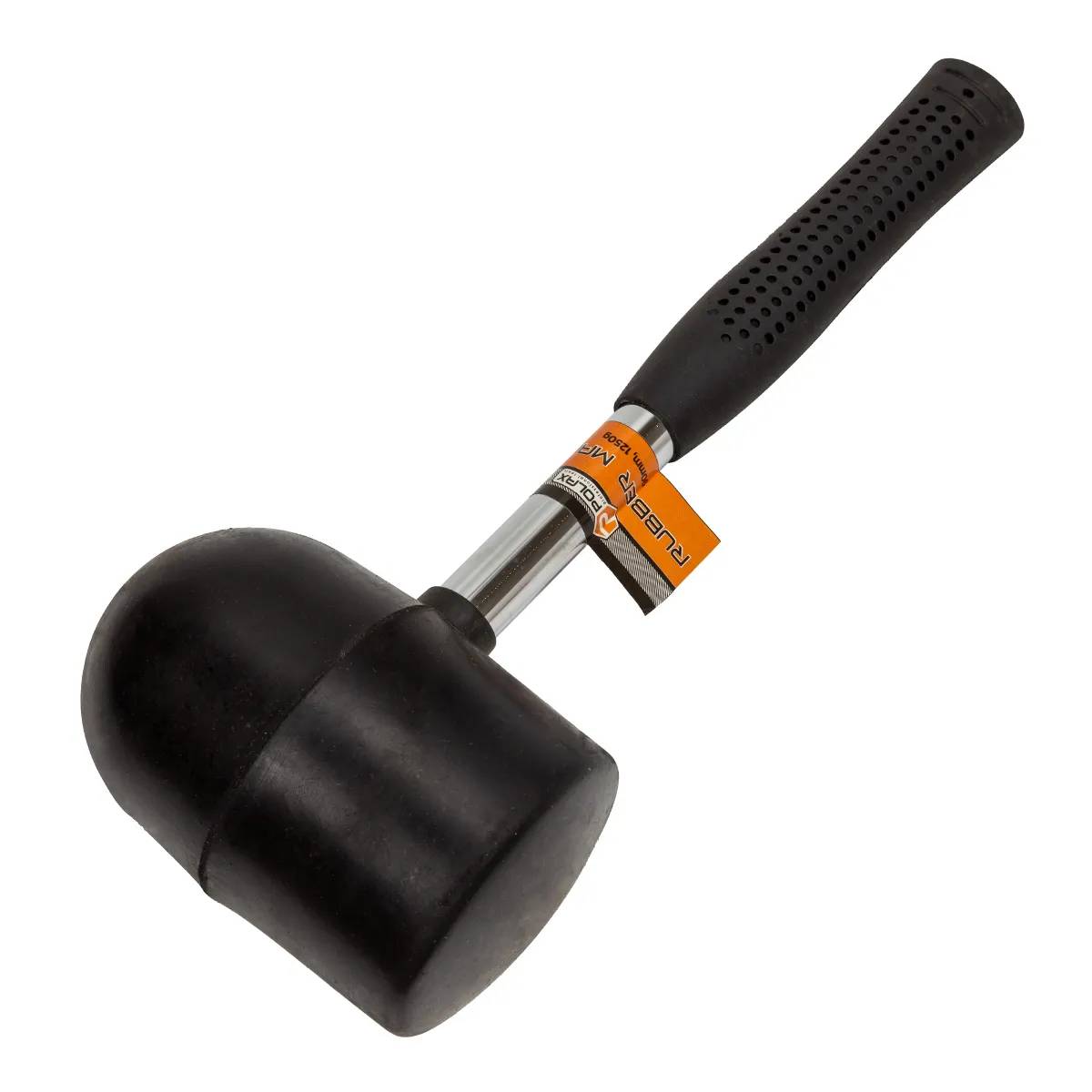 Киянка гумова чорна Polax, металева ручка, 1250 г (39-002) - 419904