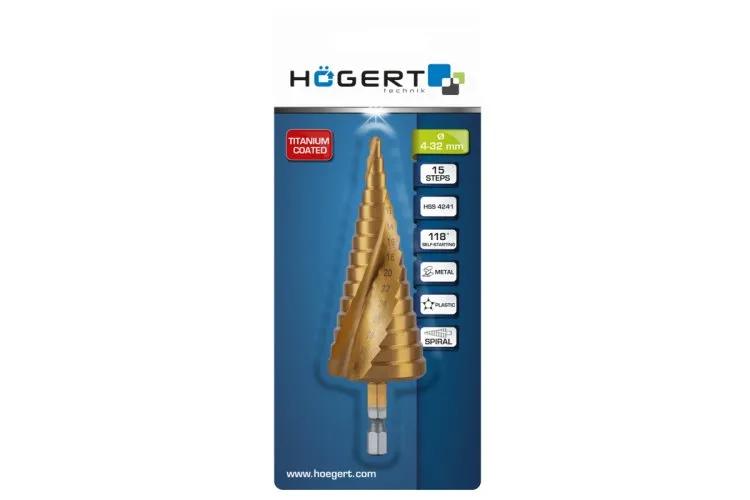 Свердло ступінчасте, 4-32, HT6D326 уп 1 шт Hoegert - 420234