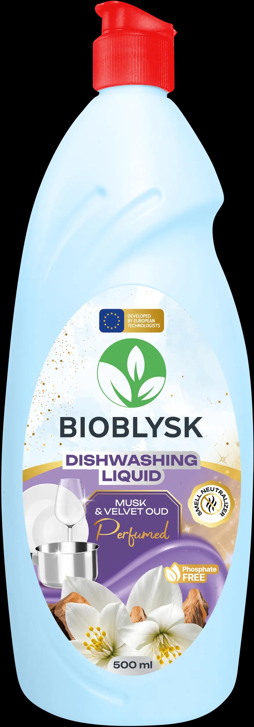 Засіб для миття посуду парфумований ʼʼMusk Velvet Oudʼʼ BioBlysk 500 мл - 420344