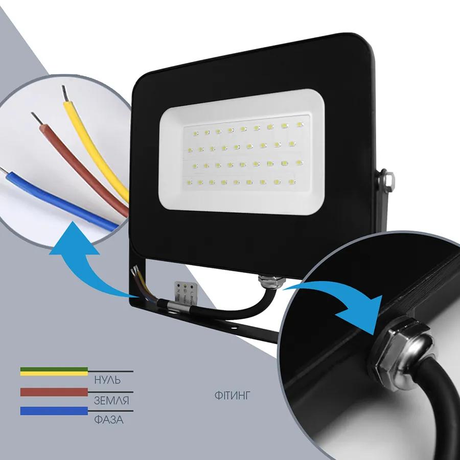 Світлодіодний прожектор ELM Matrix M-50-17 6500К 50 Вт IP65 (26-0037) - 420858