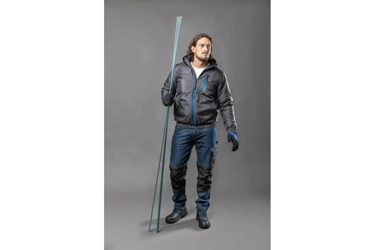 Куртка Hoegert MOZEL HT5K242-3XL утеплена 100% поліестер графіт, 3XL (58) - 420939