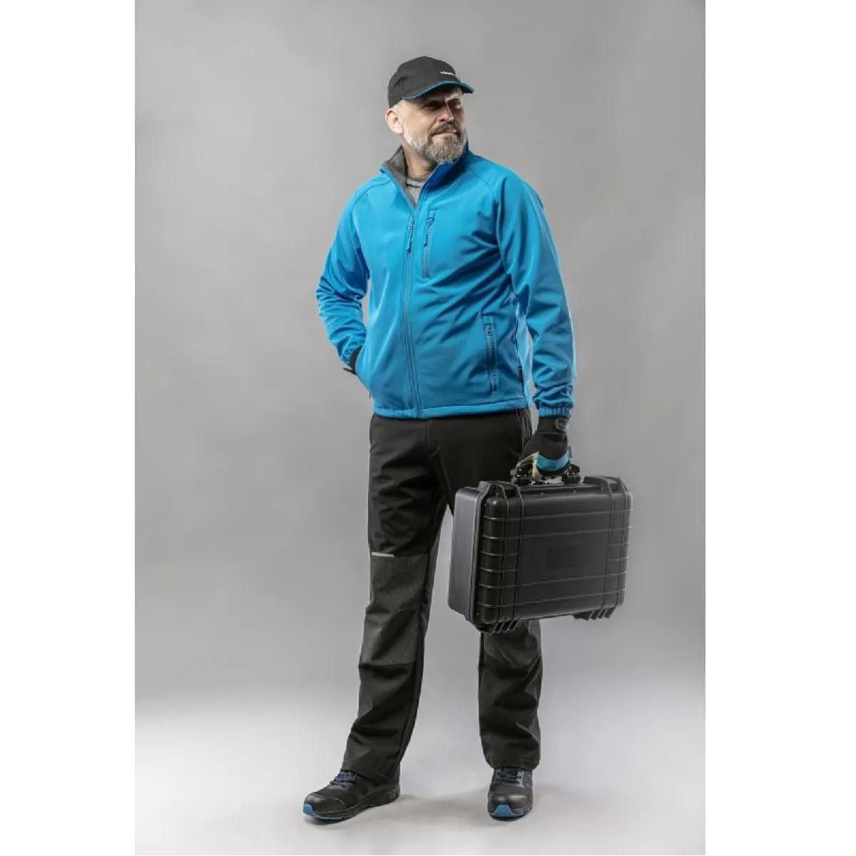 Куртка Hoegert BIESE HT5K256-3XL SoftShell 96% поліестер, 4% еластан синя, 3XL (58) - 421247
