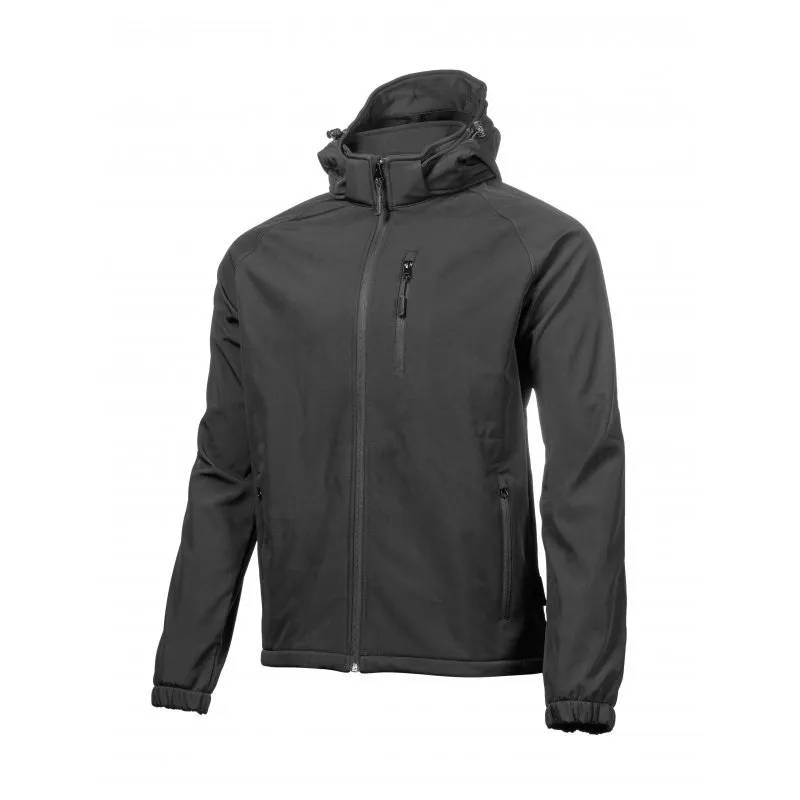 Куртка Hoegert DITTER HT5K260-2XL з капюшоном SoftShell 96% поліестер, 4% еластан чорна, 2XL (56) - 421294