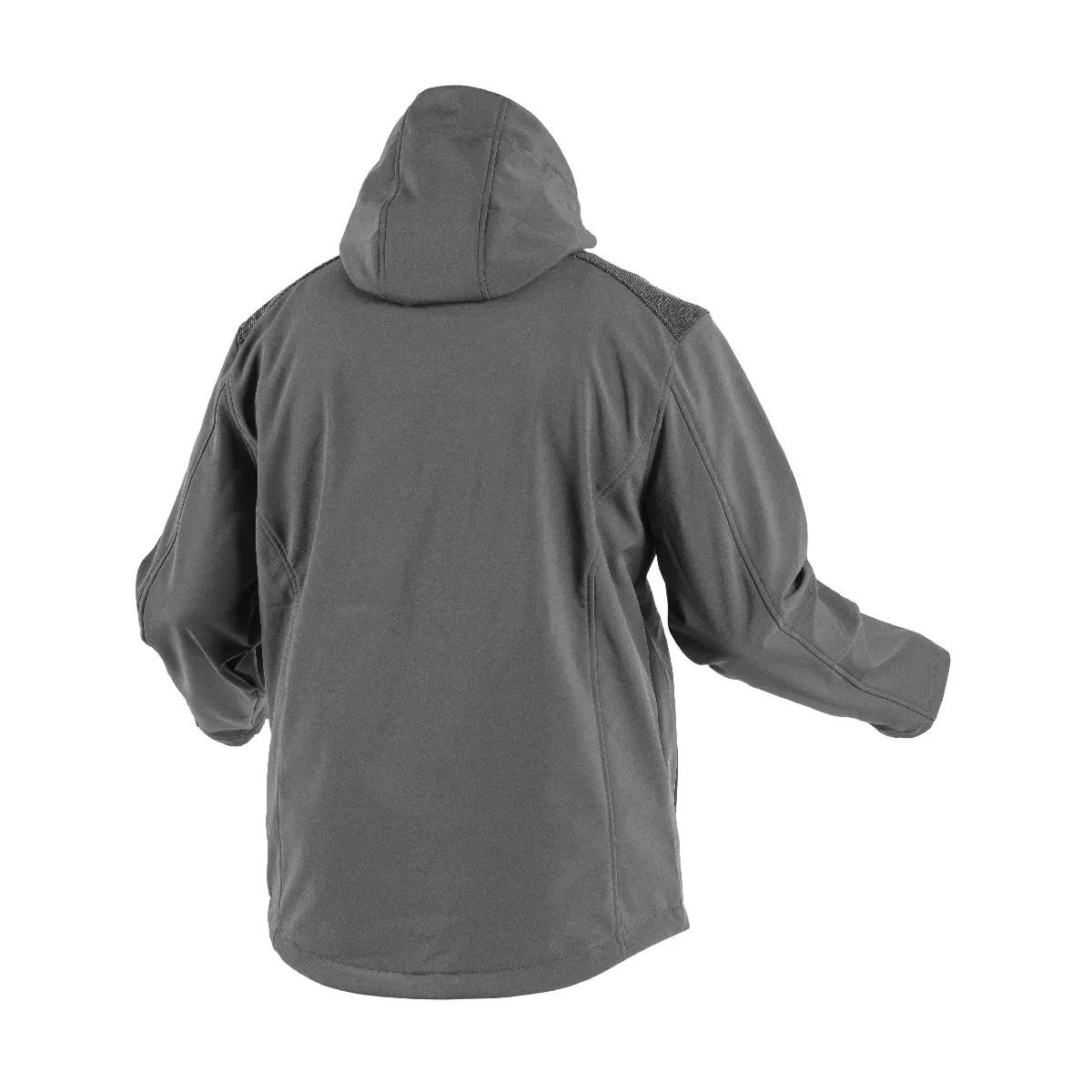 Куртка Hoegert INN HT5K254-S с капюшоном SoftShell 94% полиэстер, 6% эластан графит, S (48) - 421303