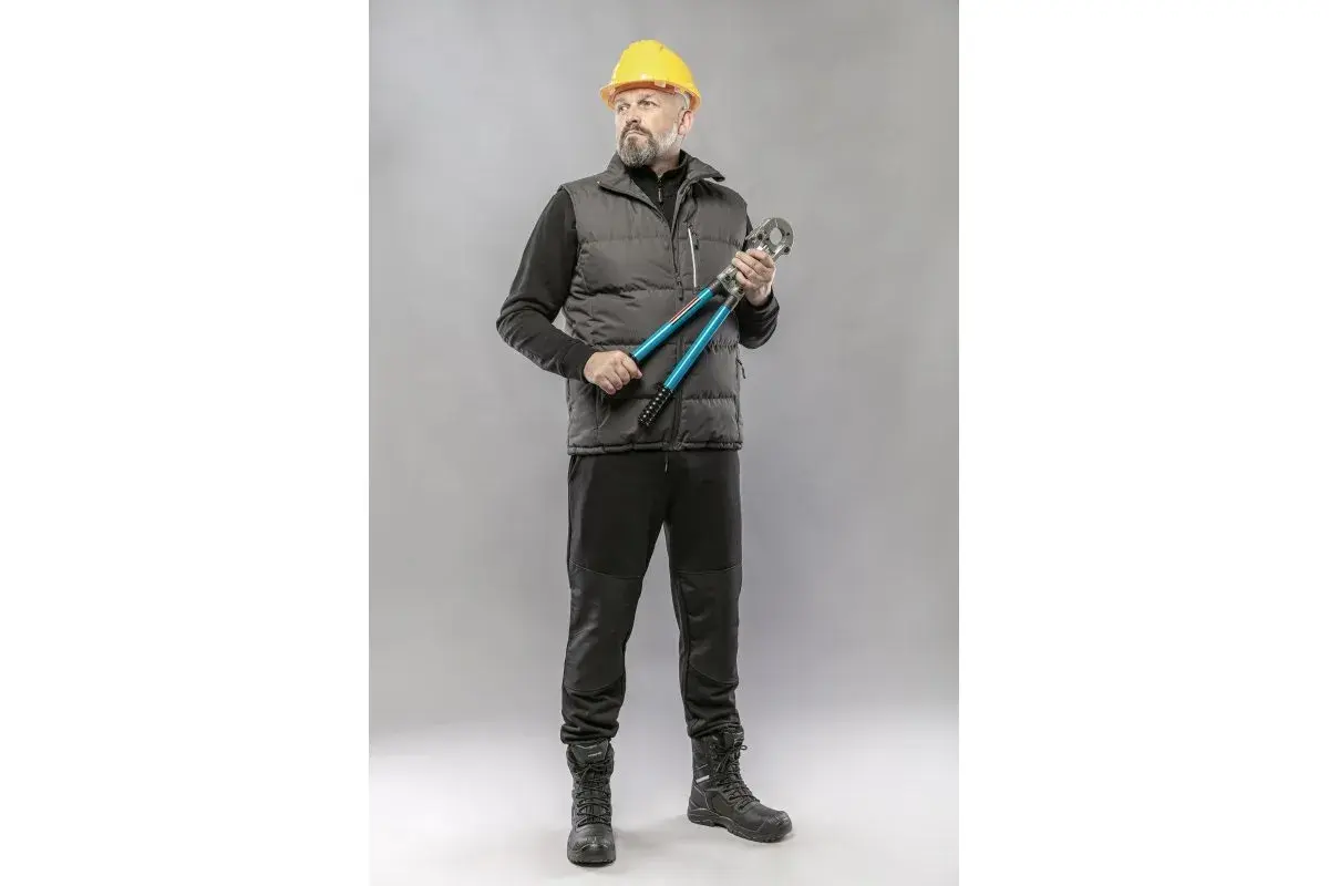 Куртка спортивная, рабочая Hoegert BREND HT5K438-S 65% хлопок, 35% полиэстер черный, S (48) - 421485