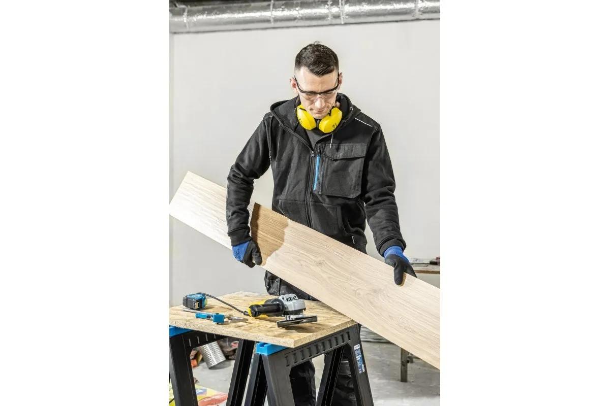 Кофта рабочая Hoegert THEO HT5K903-M с капюшоном 65% хлопок, 35% полиэстер черный, M (50) - 421643