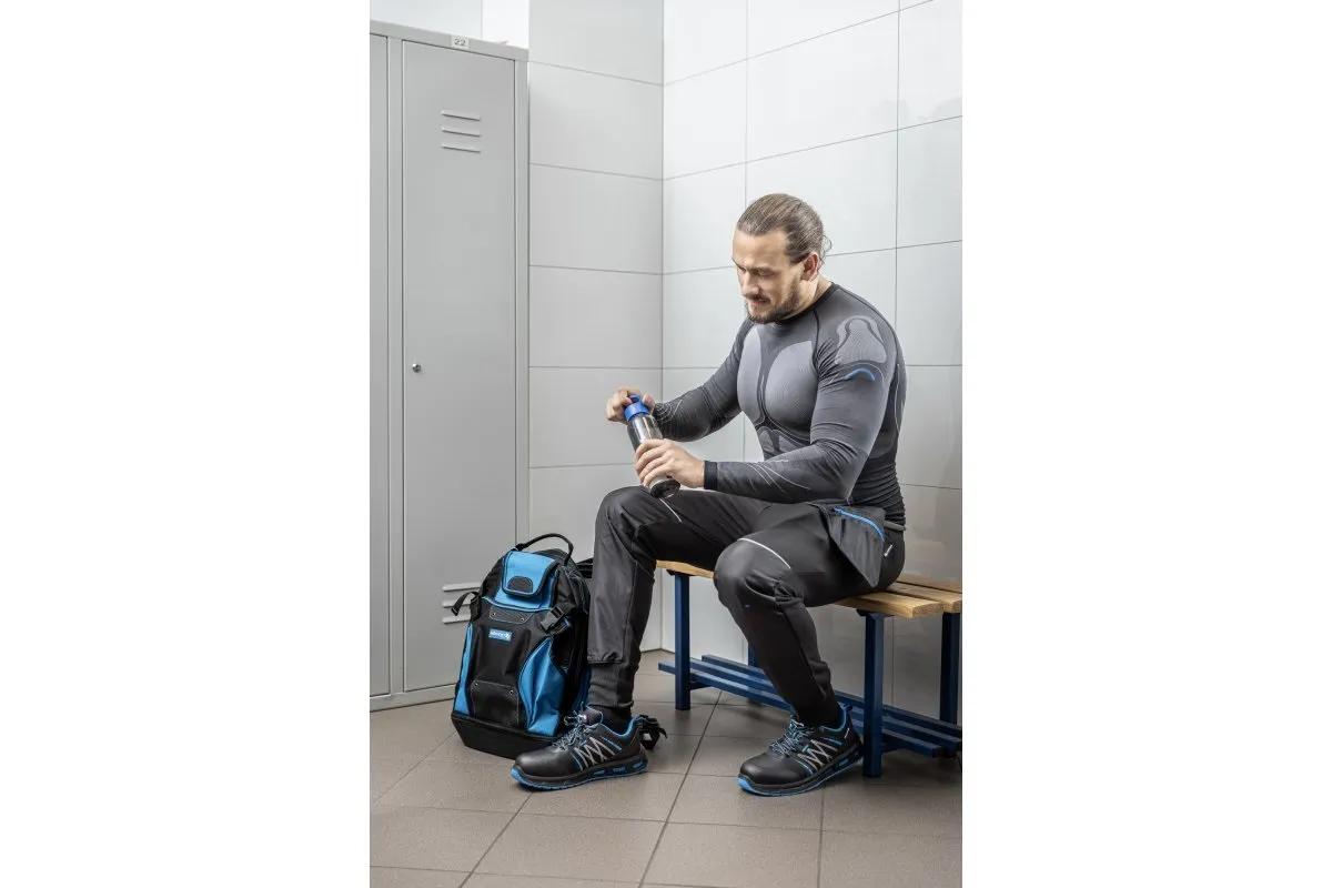 Брюки спортивные, рабочие Hoegert TREBEL HT5K902-2XL с карманами 65% хлопок, 35% полиэстер черные, 2XL (56) - 421954