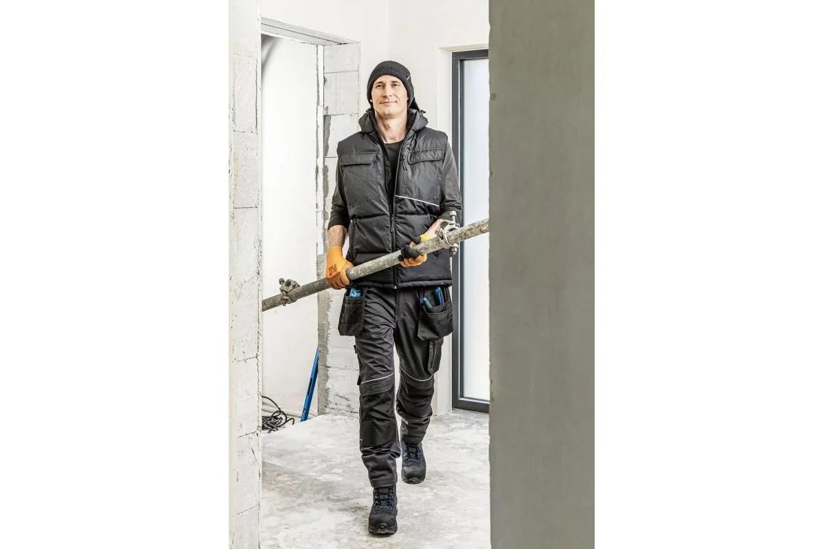 Жилет Hoegert BORGER HT5K920-XL утеплений з капюшоном 100% поліестер чорний, XL (54) - 422116