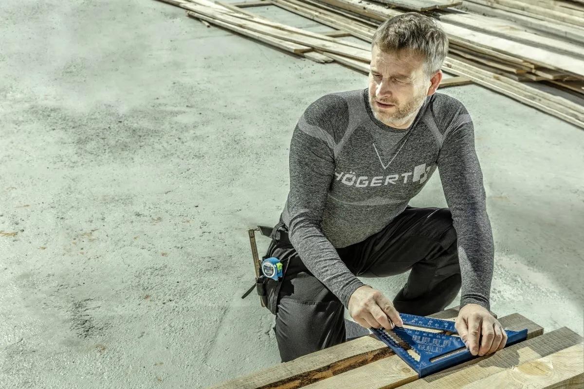 Термобілизна Hoegert OSTE HT5K392-3XL-4XL безшовна футболка 65% нейлон, 35% поліестер сіра, 3XL-4XL (58-60) - 422527