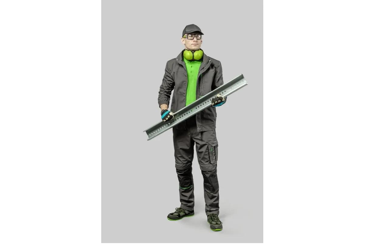 Куртка рабочая Hoegert LEMBERG HT5K800-1-L 65% полиэстер, 35% хлопок темно-серый, L (52) - 422776