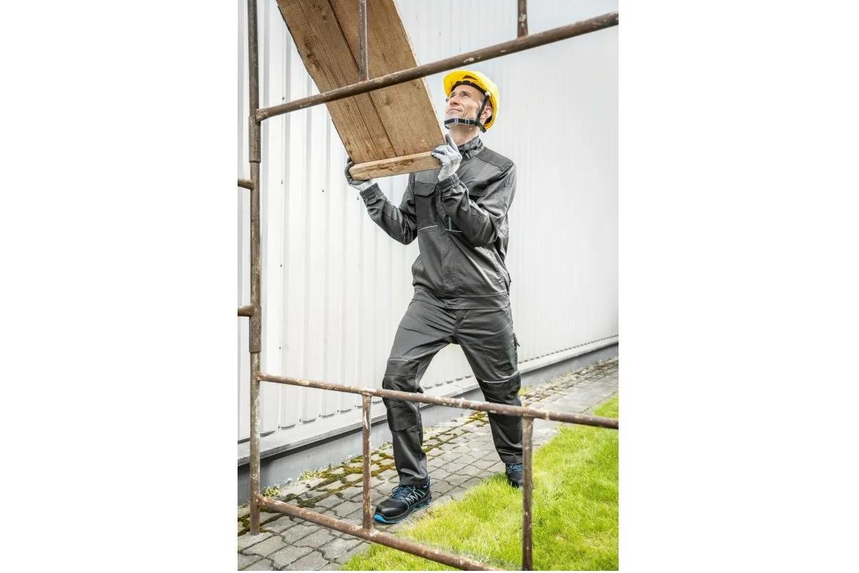 Брюки рабочие Hoegert WURNITZ HT5K809-XL эластичные 60% хлопок, 38% полиэстер, 2% эластан темно-серые, XL (54) - 423389