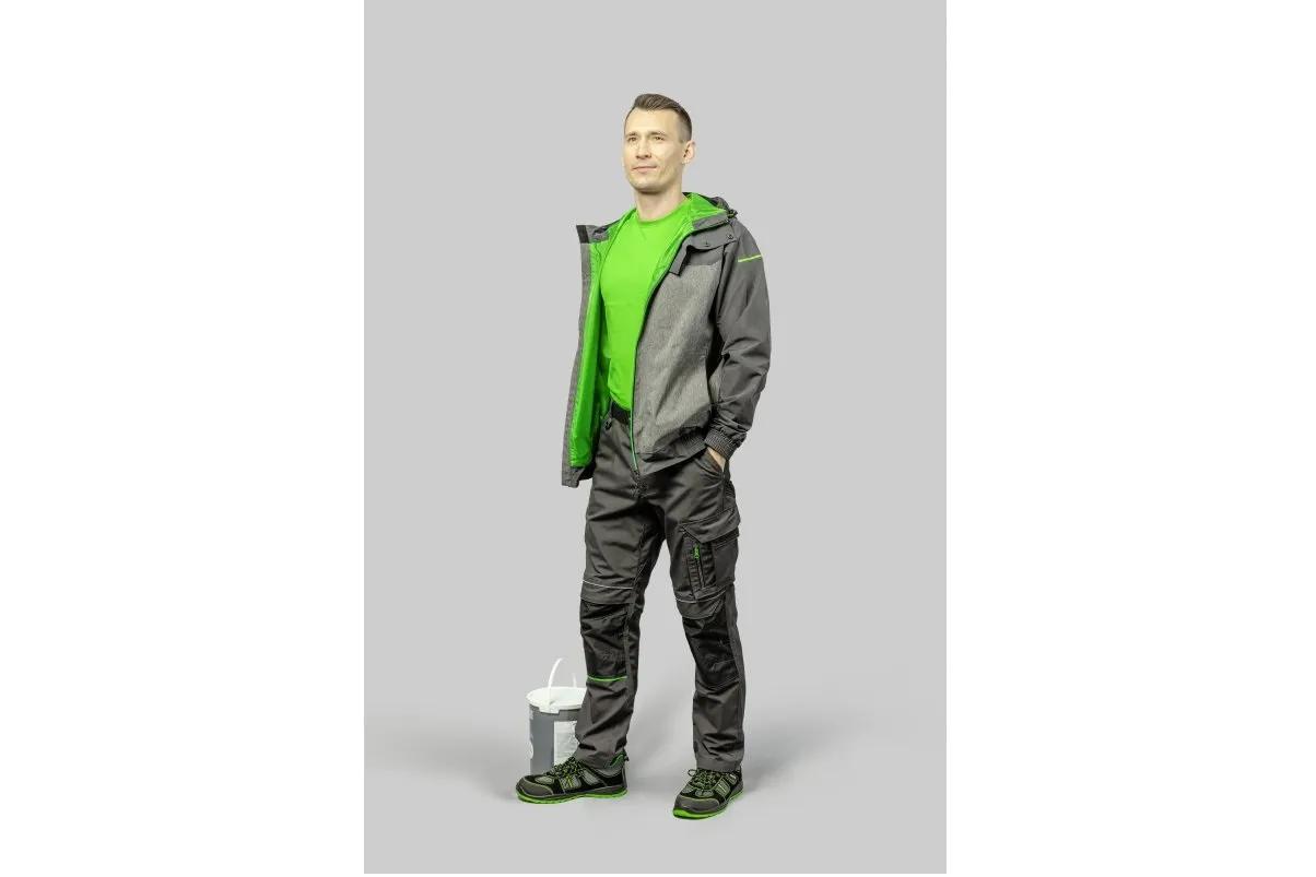Брюки рабочие Hoegert LEMBERG HT5K802-1-2XL 65% полиэстер, 35% хлопок темно-серый, 2XL (56) - 423747