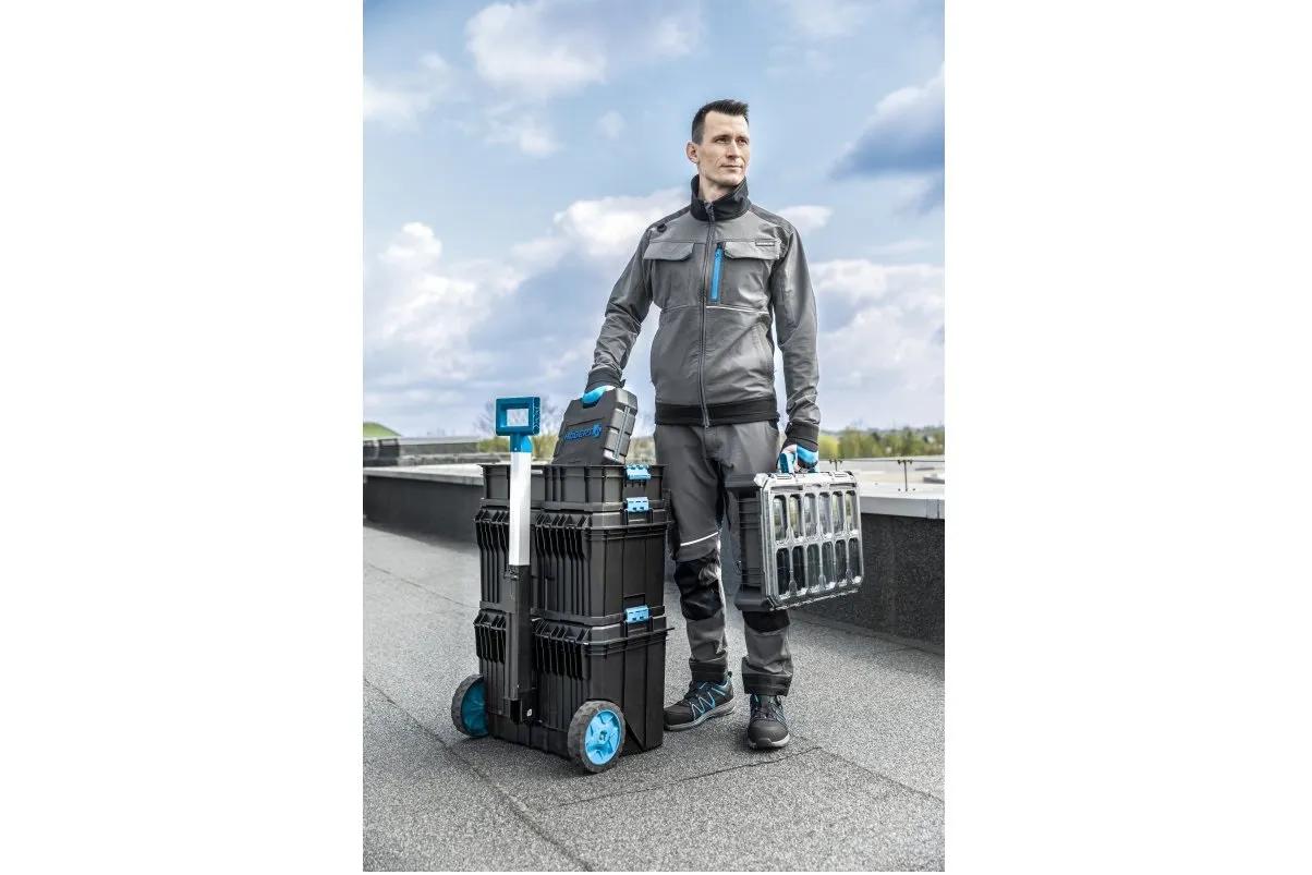 Брюки рабочие Hoegert TAUBER HT5K812-L 4-way stretch 92% полиамид, 8% эластан темно-серый, L (52) - 423987