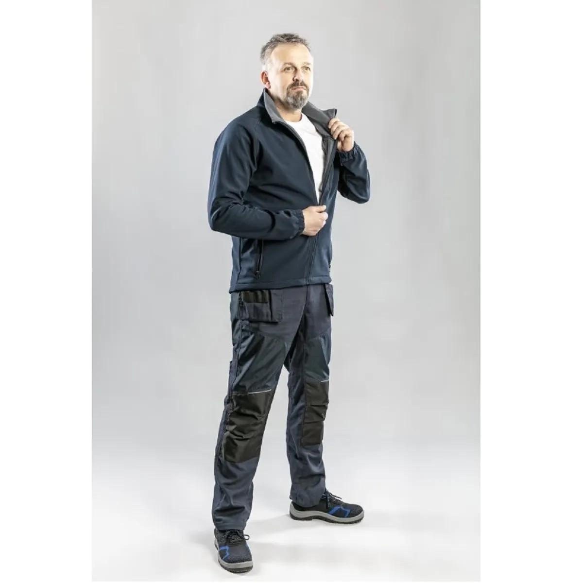 Куртка Hoegert BIESE HT5K255-S SoftShell 96% поліестер, 4% еластан темно-синя, S (48) - 425047