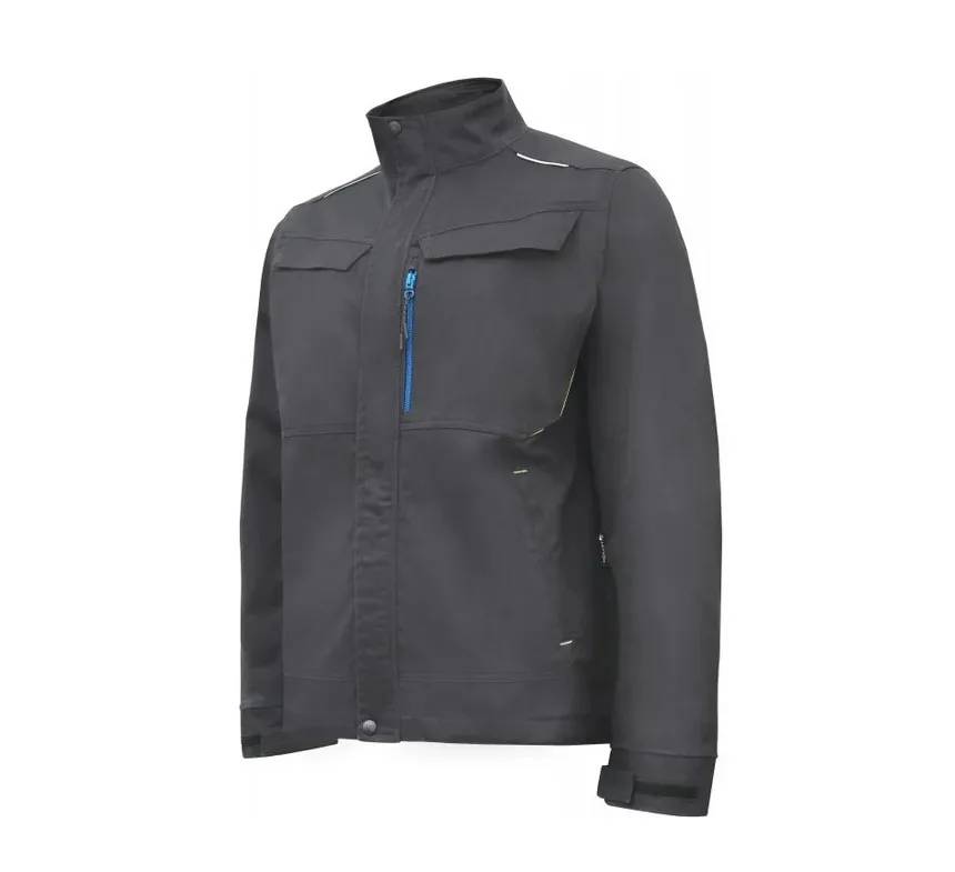 Куртка рабочая Hoegert REETZ HT5K823-L 58% хлопок, 40% полиэстер, 2% эластан черный, L (52) - 425101
