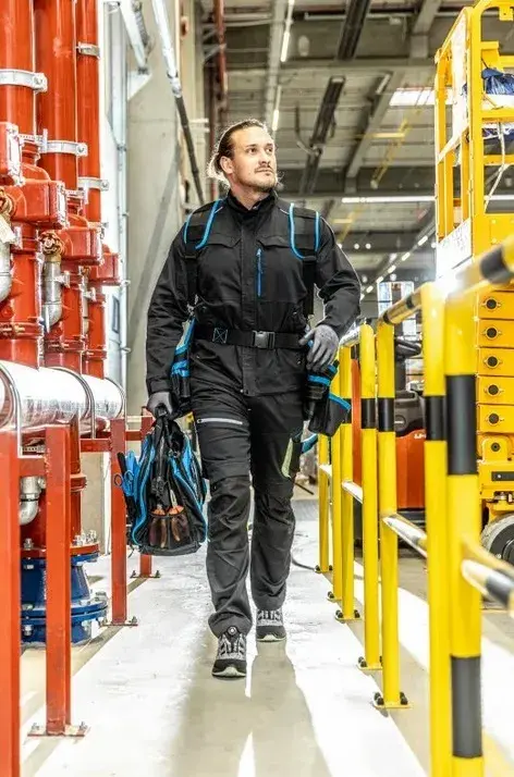 Куртка рабочая Hoegert REETZ HT5K823-L 58% хлопок, 40% полиэстер, 2% эластан черный, L (52) - 425109