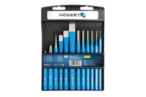 Набор зубил и керн, CrV, HT3B712 уп 12 шт Hoegert - 425890