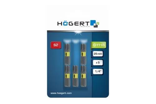 Бита ударная Torx, TT10, 25, HT1S135 уп 5 шт Hoegert - 425924