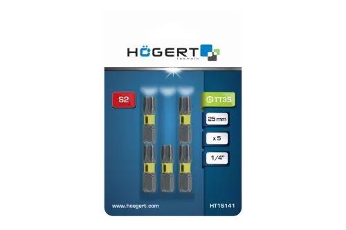 Біта ударна Torx, TT35, 25, HT1S141 уп 5 шт Hoegert - 425936