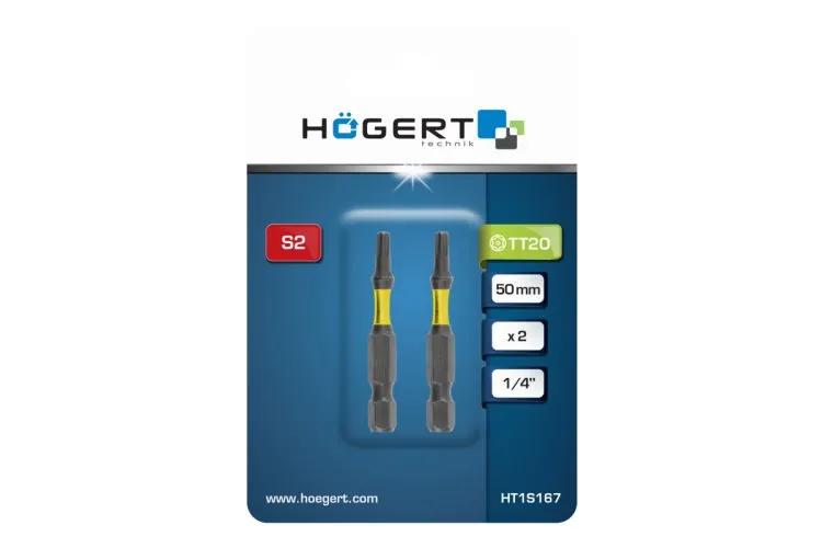 Бита ударная Torx, TT20, 50, HT1S167 уп 2 шт Hoegert - 425968