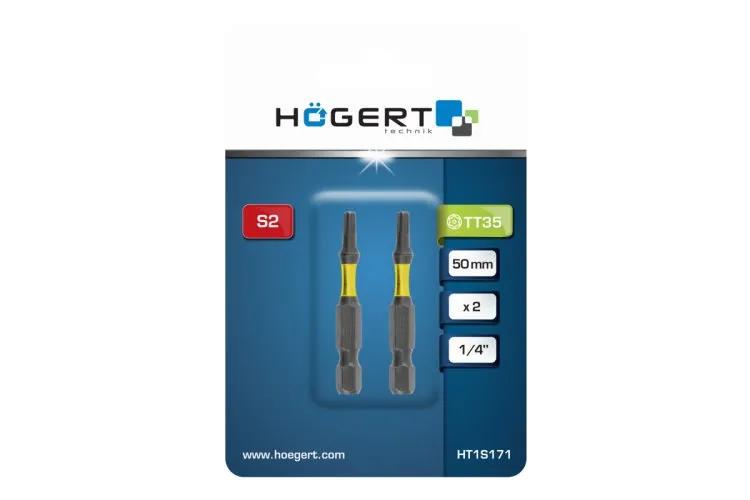 Біта ударна Torx, TT35, 50, HT1S171 уп 2 шт Hoegert - 425976