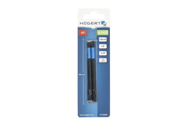Біта ударна, PH2, 100, HT1S688 уп 2 шт Hoegert - 425996