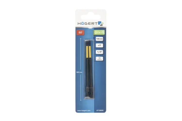 Бита ударная Torx, TX10, 100, HT1S690 уп 2 шт Hoegert - 426000