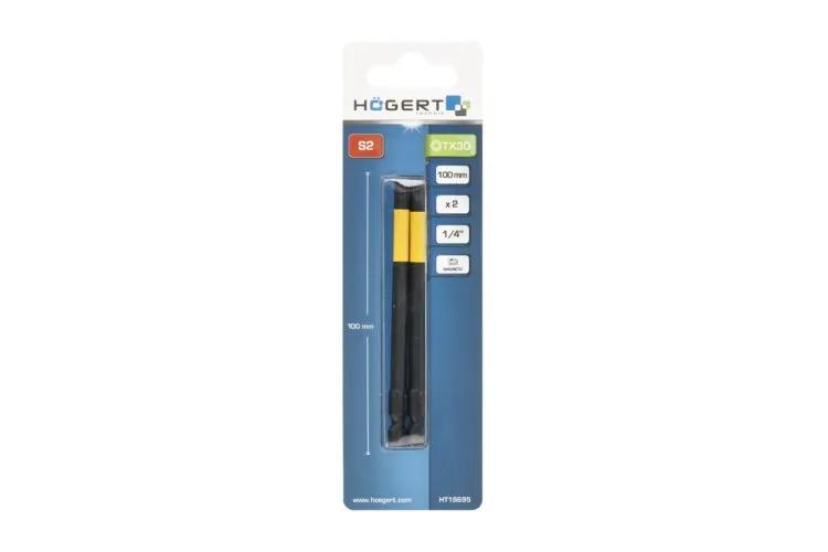 Біта ударна Torx, TX30, 100, HT1S695 уп 2 шт Hoegert - 426010