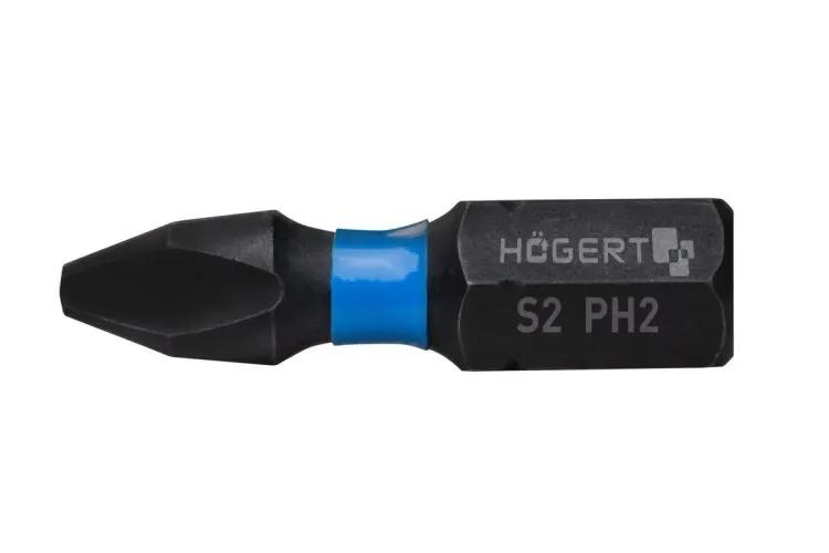 Бита ударная, PH2, 25, HT1S701 уп 20 шт Hoegert - 426022