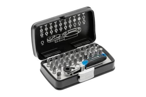 Набор бит с храповиком 1, 4", HT1R460 уп 33 шт Hoegert - 426056