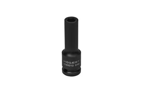 Головка ударная удлиненная Hex 1/2", CrMo, 10, HT4R010 уп 1 шт Hoegert - 426372