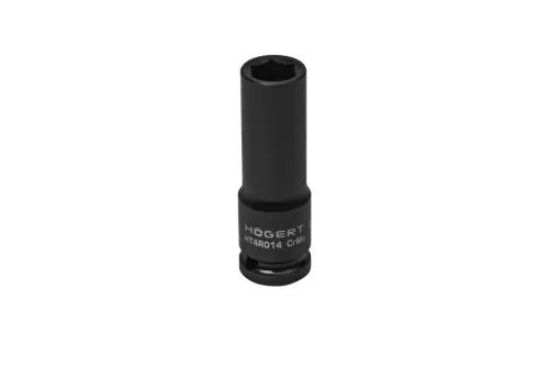 Головка ударна подовжена Hex 1/2", CrMo, 14, HT4R014 уп 1 шт Hoegert - 426380