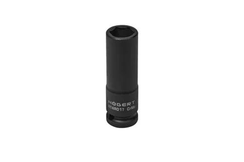 Головка ударна подовжена Hex 1/2", CrMo, 17, HT4R017 уп 1 шт Hoegert - 426386