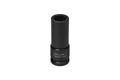 Головка ударная удлиненная Hex 1/2", CrMo, 19, HT4R019 уп 1 шт Hoegert - 426390