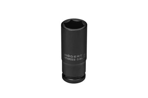 Головка ударная удлиненная Hex 1/2", CrMo, 22, HT4R022 уп 1 шт Hoegert - 426396