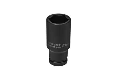 Головка ударная удлиненная Hex 1/2", CrMo, 27, HT4R027 уп 1 шт Hoegert - 426402