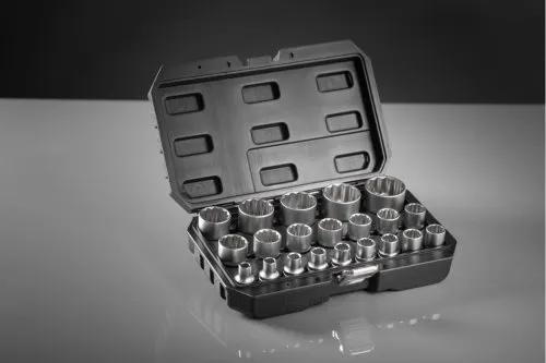 Набір головок 12-гранних 1/2", CrMo, HT4R085 уп 21 шт Hoegert - 426410