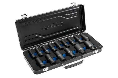 Набор головок ударных удлиненных 1/2", CrMo, HT4R049 уп 15 шт Hoegert - 426412