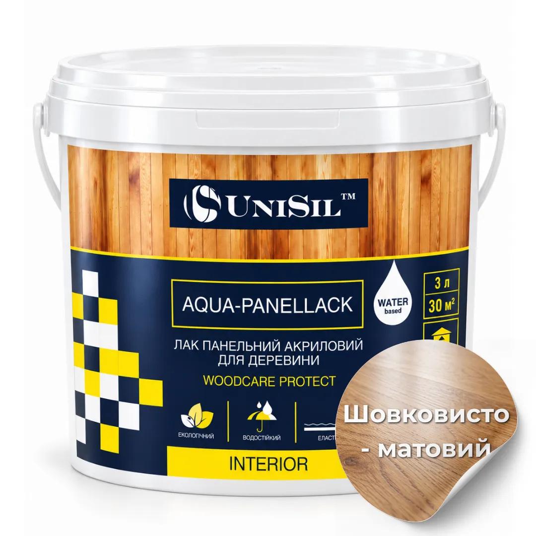 Лак панельний акриловий UniSil Aqua-Panellack шовковисто-матовий, 3 л - 430510