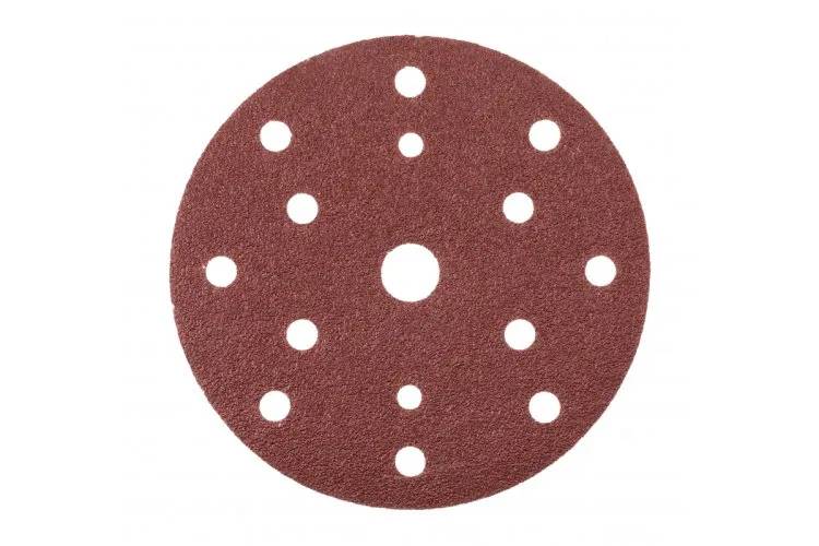 Круг шліфувальний з отворами, 150 G40, HT8D130 уп 5 шт Hoegert - 430722