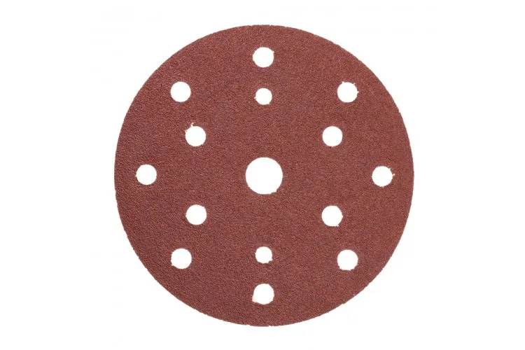 Круг шліфувальний з отворами, 150 G100, HT8D133 уп 5 шт Hoegert - 430728