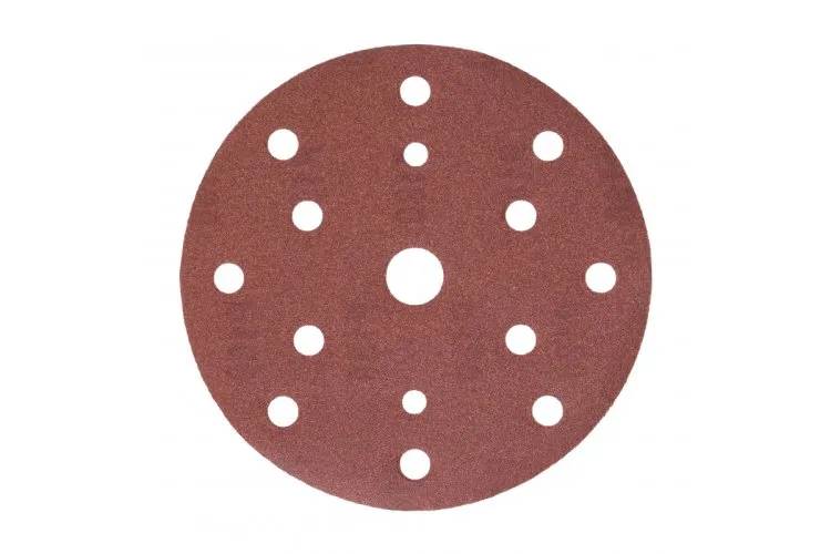 Круг шліфувальний з отворами, 150 G180, HT8D136 уп 5 шт Hoegert - 430734