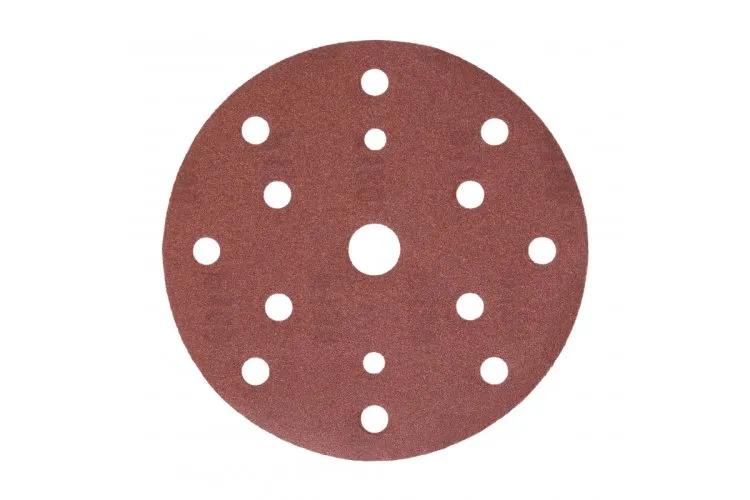 Круг шліфувальний з отворами, 150 G180, HT8D136 уп 5 шт Hoegert - 430734
